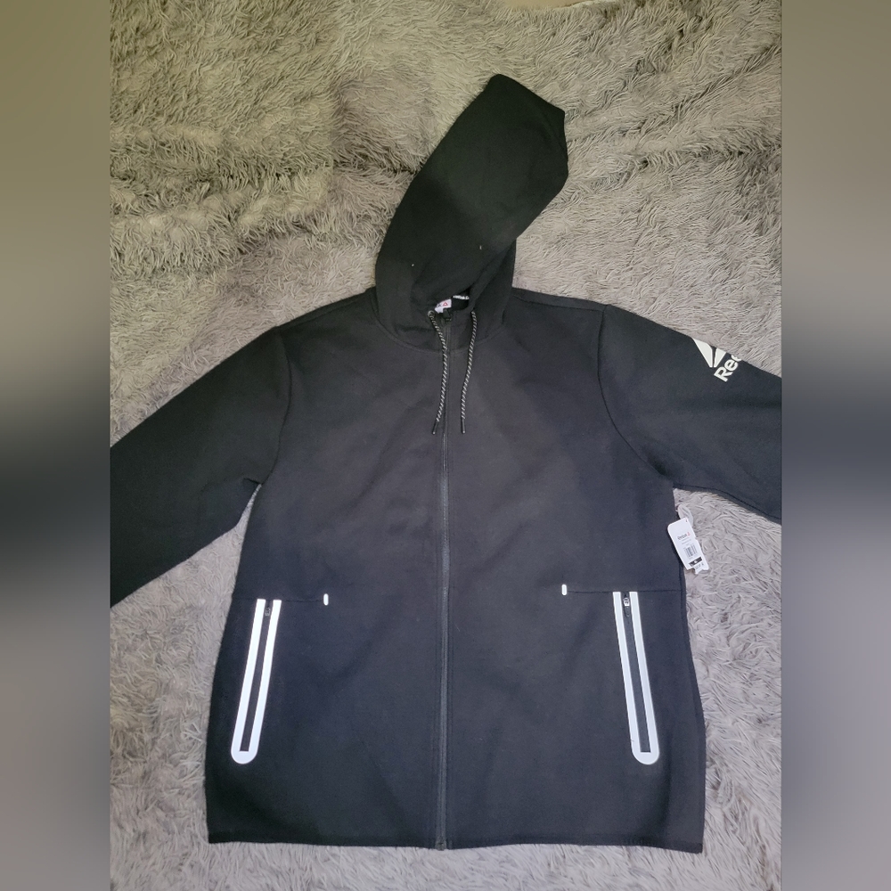 Reebok element zip jacket mens XL black